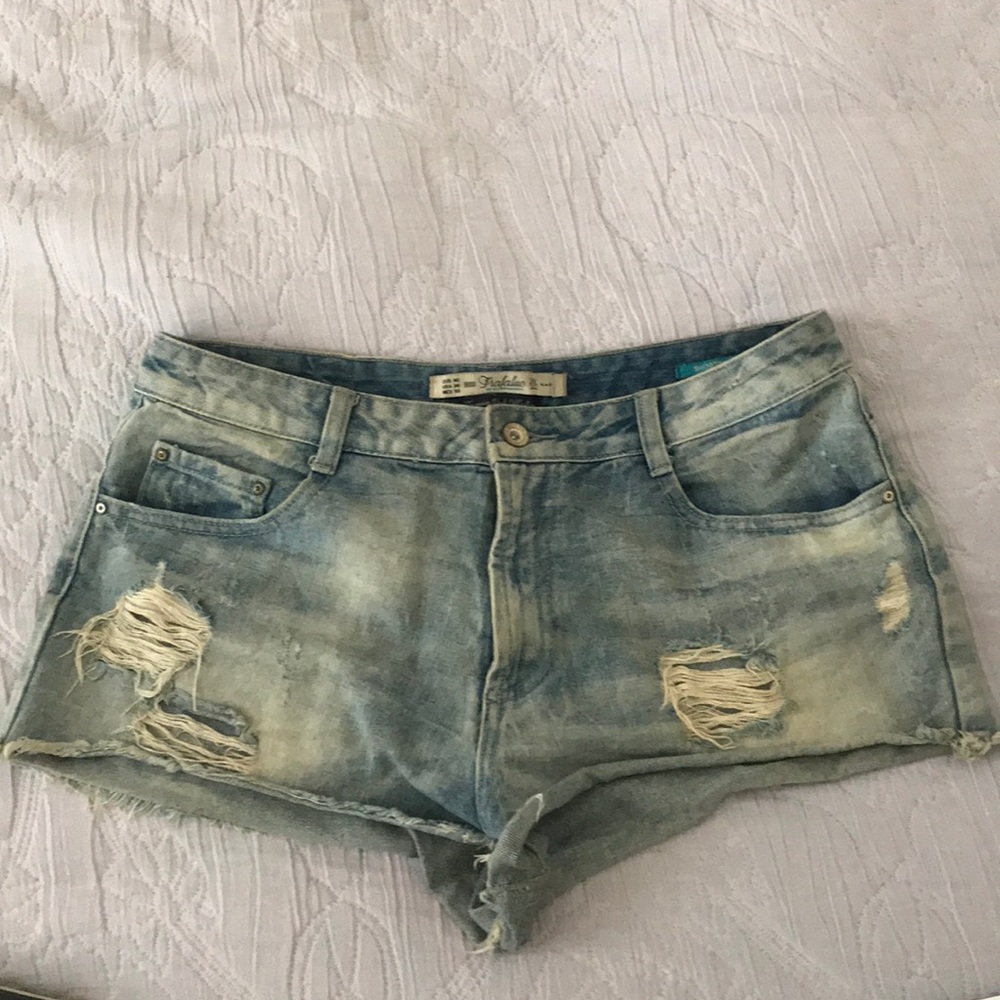 Zara Premium Wash Collection Denim Shorts